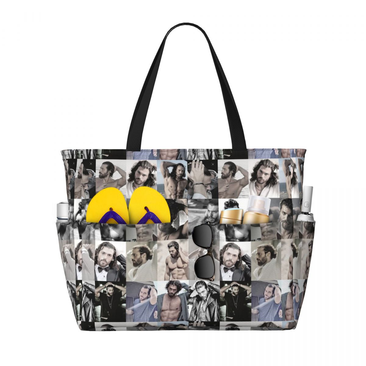 Yoga Fitness Photos - Actor Can Yaman Photo Beach Tote
