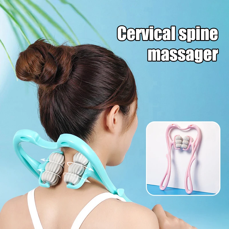 Shoulder Massage Ball - Multifunctional Cervical Neck Massager Manual Clamp