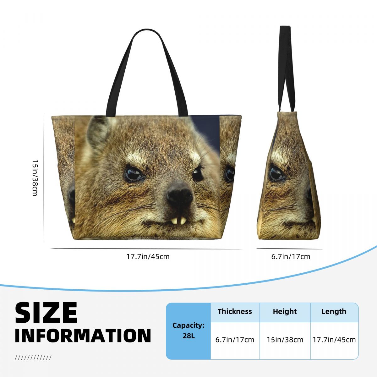 Rock Hyrax Photo Beach Tote Ba - огляд і ціна Yoga Fitness Photos